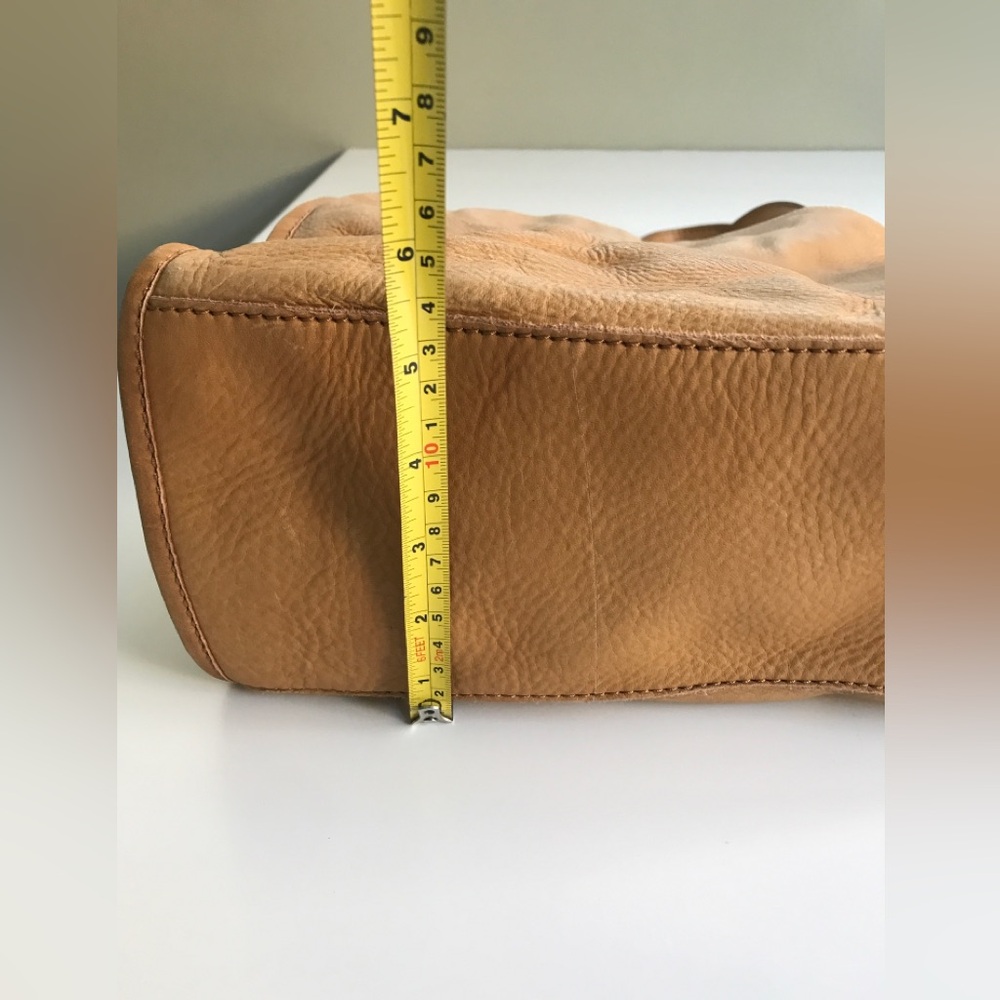 American Leather Co. Lenox Triple Entry Satchel Cafe Latte - Picture 15 of 16